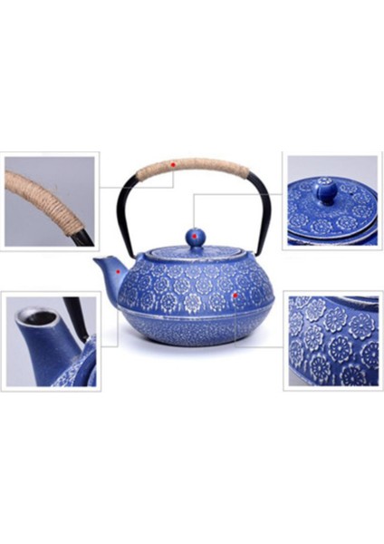 Dökme Demir Su Isıtıcısı Demir Süzgeç ile Çay Potu Oolong Çay Kahve Makinesi Uygun Ofis Pot 1.2l | Çaydanlıklar (Yurt Dışından)
