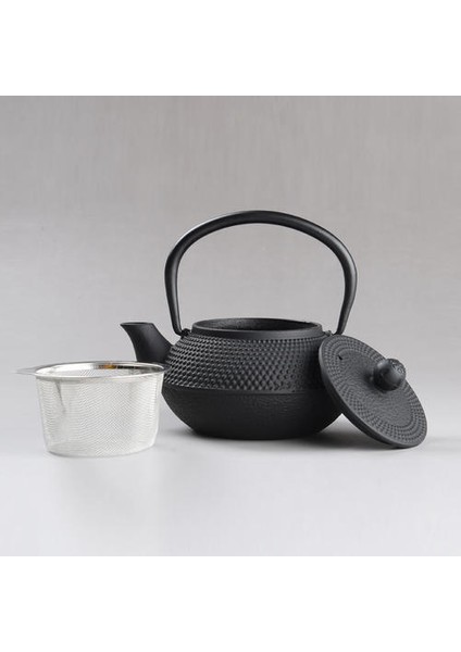 300 ml Japon Demir Çay Potu Paslanmaz Çelik ile Demlik Dökme Demir Çay Tapot Çay Su Isıtıcısı Kaynar Su Oolong Set Hediye Siyah | Çaydanlıklar (Yurt Dışından)