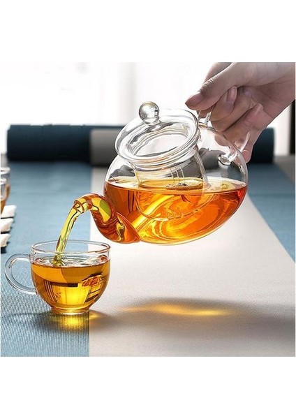 Yüksek Bor Silikon Filtre Isıya Dayanıklı Cam Çaydanlık Seti Kalın Cam Çay Potu Yüksek Sıcaklık Çaydanlık Artı Sıcak Su Isıtıcısı (Yurt Dışından)