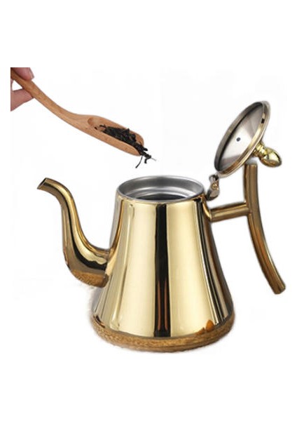 1500 ml Çıkarılabilir Süzgeci ile Paslanmaz Çelik Çaydanlık, Cezve, Indüksiyon Ocak Çay Su Isıtıcısı Su Kettle | Çaydanlıklar (Yurt Dışından)