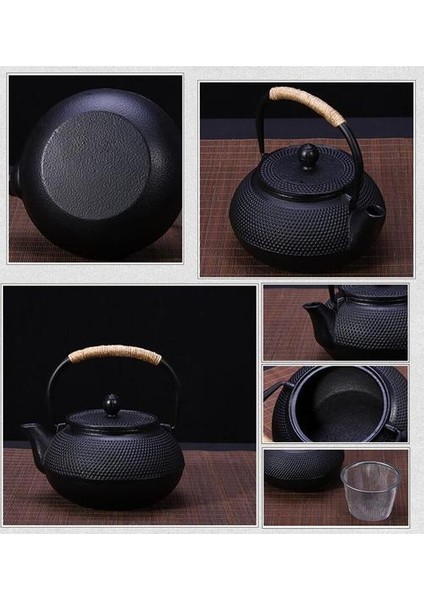 Japon Demir Çay Potu Paslanmaz Çelik ile Demlik Dökme Demir Çay Tapot Çay Su Isıtıcısı Kaynar Su Oolong Çayı 600ML | Çaydanlıklar (Yurt Dışından)
