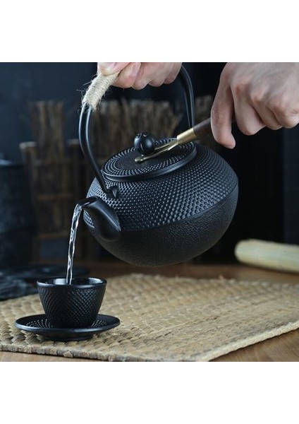 Japon Demir Çay Potu Paslanmaz Çelik ile Demlik Dökme Demir Çay Tapot Çay Su Isıtıcısı Kaynar Su Oolong Çayı 600ML | Çaydanlıklar (Yurt Dışından)