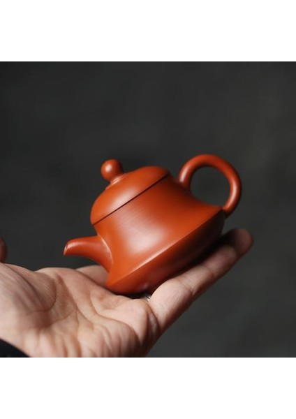 Mini 90ML Kırmızı Çamur Admiralty Çaydanlık El Yapımı Chaozhou Zhuni Küçük Seyahat Purply Kil Çin Kongfu Çay Seti Teaware | Çaydanlıklar (Yurt Dışından)