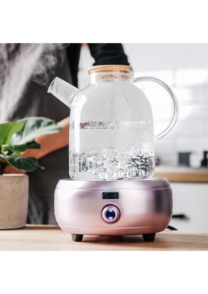 1.5l Şeffaf Borosilikat Cam Su Isıya Dayanıklı Filtreleme Bambu Kapaklı Büyük Çaydanlık Ev Drinkware | Çaydanlıklar (Yurt Dışından) modelleri