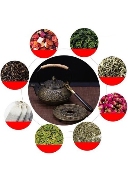 Mini Dökme Demir Su Isıtıcısı Demlik Demlik Süzgeç Çay Seti Erik Çiçeği Çaydanlık Mutfak Malzemeleri Içme Çay Setleri Çin Tarzı | Çaydanlıklar (Yurt Dışından)
