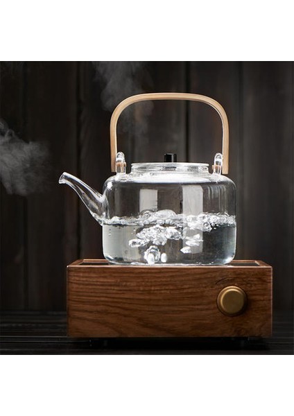 1100 ml Cam Demlik Isıya Dayanıklı Patlama Dayanıklı Haşlanmış Çaydanlık Kung Fu Su Isıtıcısı Su Pot Bambu Kolu Kiriş Tencerede Çay Seti | Çaydanlıklar (Yurt Dışından) fiyatları