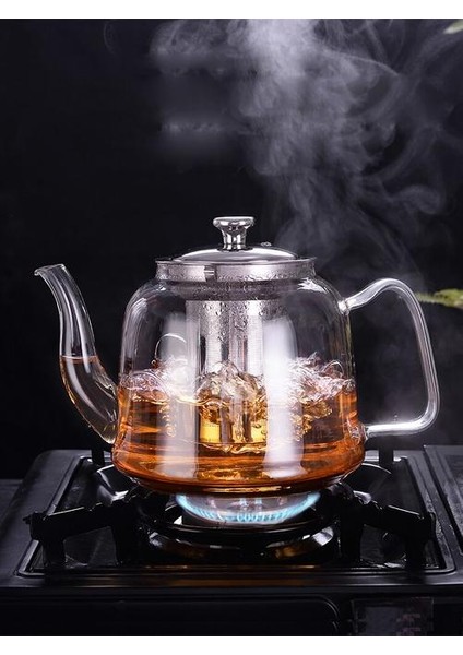 Büyük Şeffaf Borosilikat Cam Çaydanlık Su Şişesi Isıya Dayanıklı Büyük Temizle Çay Potu Çiçek Çay Su Isıtıcısı Set Ev Su Ware | Sürahi (Yurt Dışından) modelleri