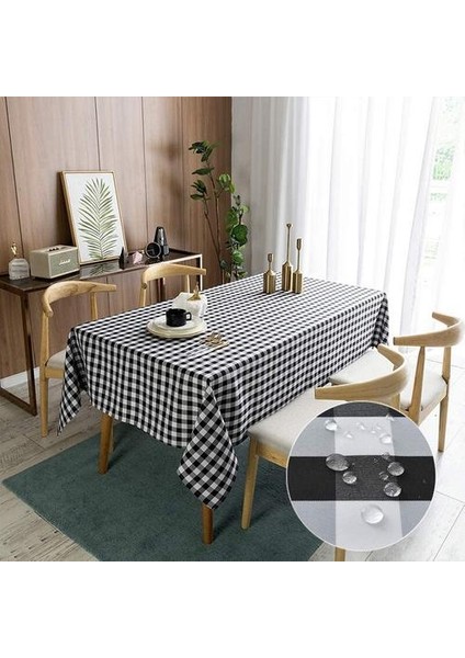 Ekose Su Geçirmez Masa Masa Örtüsü Yemek Odası Için Ev Masa Örtüsü Anti Leke Dikdörtgen Masa Örtüleri Dekorasyon | Masa Örtüleri (140 cm * 180 Cm) (Yurt Dışından) fiyatları