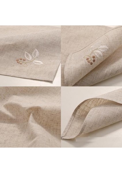 Işlemeli Keten Napkins, Placemats, Masa Paspasları, Peçeteler Batı, Çay Peçete | Masa Mat | Masa Paspasları Placematlinen Masa Mat (40 * 40 Cm) (Yurt Dışından)