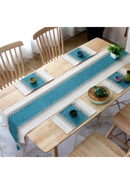 Lüks Masa Koşucular ve Placemats Modern Dantel Masa Koşucu Noel Düğün Otel Masa Örtüsü Nordic Yatak Runner Püskül | Masa Koşucuları (Yurt Dışından)