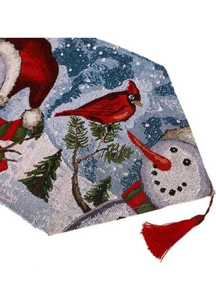 Noel Masa Koşucu Moda Yüksek Baskılı Masa Örtüsü Placemat Noel Süslemeleri Için | Masa Koşucuları (Yurt Dışından)