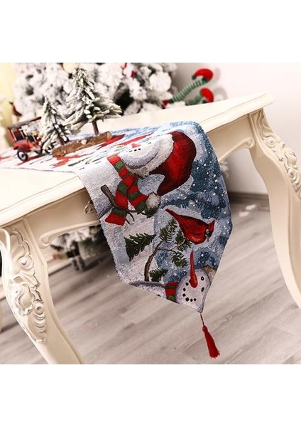 Noel Masa Koşucu Moda Yüksek Baskılı Masa Örtüsü Placemat Noel Süslemeleri Için | Masa Koşucuları (Yurt Dışından)