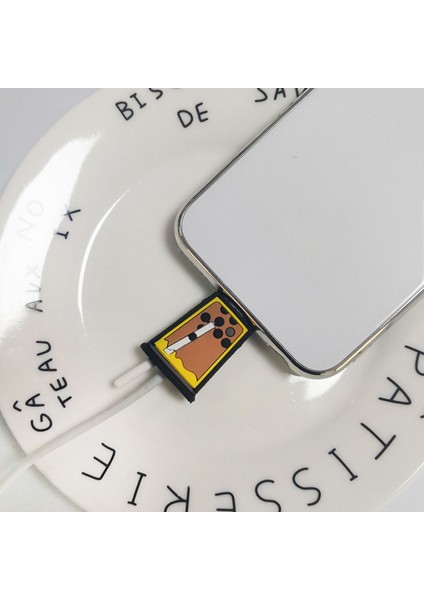 Iphone Şarj Kablosu Koruyucusu Veri Hattı Kablo Koruması Için Sevimli USB Kablo Isırık Şarj Cihazı Organizatör Silikon Kablo Terter (Yurt Dışından)