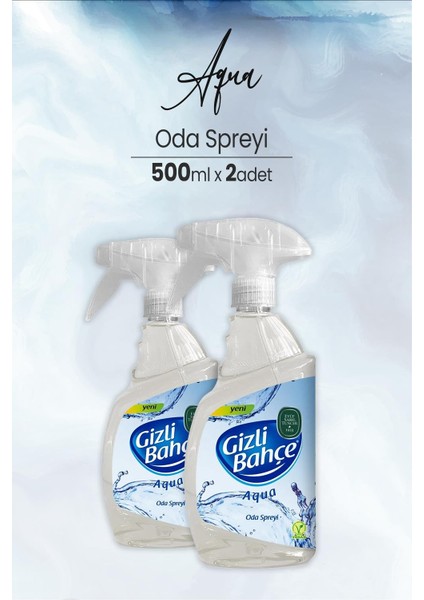 Yeni Nesil Oda Spreyi Aqua 500 ml x 2 Adet