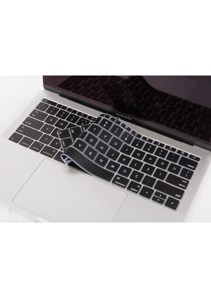 Laptop Macbook Pro Klavye Kılıf US-TR Harf Baskılı A1534 A1708 ile Uyumlu