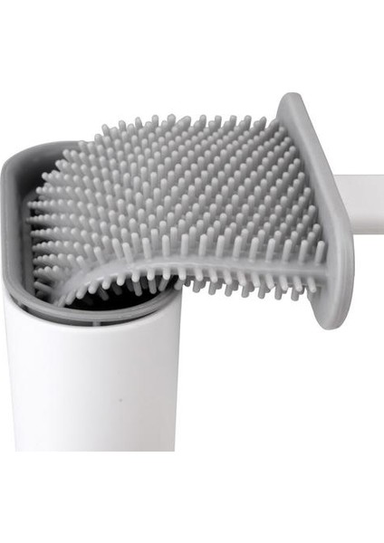 Silikon Tuvalet Fırçası Kauçuk Kafa Tutucu Yaratıcı Temizleme Fırçası ile Taban Ayakta Banyo Temizleme Seti | Tuvalet Fırçası Tutucular (Yurt Dışından)