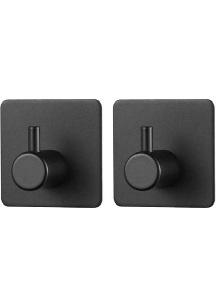 2 Adet Siyah Kendinden Yapışkanlı Bornoz Kanca Duvar Kanca Olmayan Kaymaz Ağır Duvar Kancası Askı Su Geçirmez Sopa Üzerinde Kanca Mutfak Armatürü | Robe Hooks (Yurt Dışından) modelleri