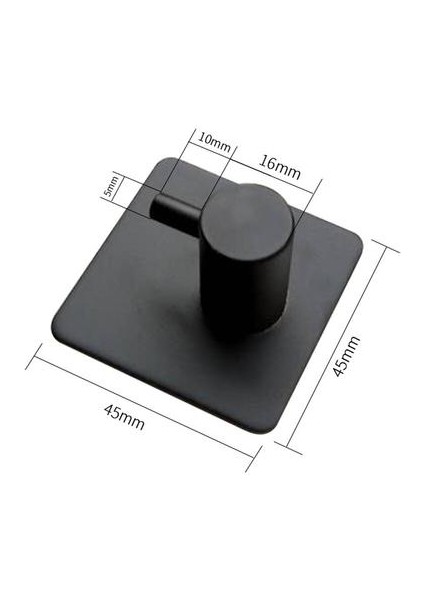 2 Adet Siyah Kendinden Yapışkanlı Bornoz Kanca Duvar Kanca Olmayan Kaymaz Ağır Duvar Kancası Askı Su Geçirmez Sopa Üzerinde Kanca Mutfak Armatürü | Robe Hooks (Yurt Dışından) fırsatları