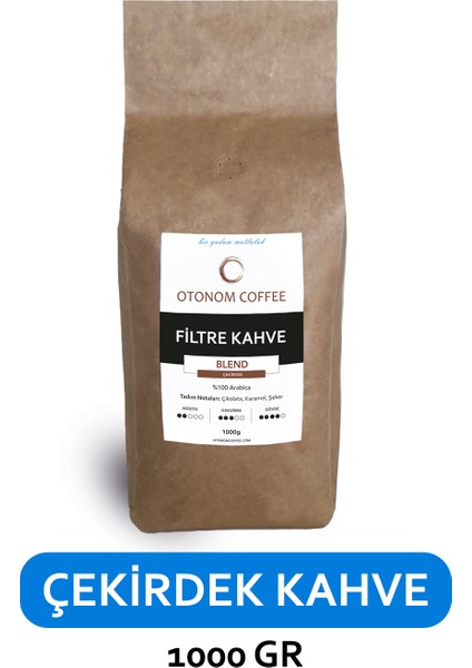 Otonom Coffee Otonom Blend Premium Filtre Kahve 1 Kg. - Çekirdek