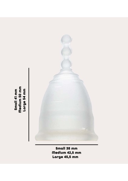 İkili Paket Menstrual Cup Adet Kabı Medikal Silikon