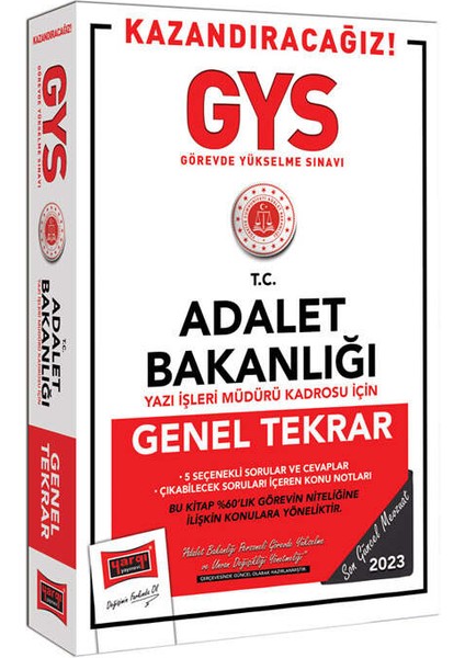 2023 Adalet Bakanlığı GYS Yazı İşleri Müdür Kadrosu Için Genel Tekrar