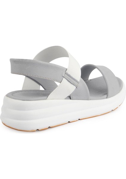 0008 Modern Rahat Düz Taban Deri Sandalet Acua Soft