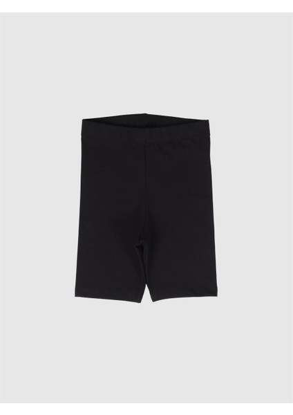 2 Adet Pamuklu Çocuk Şort Boy Kısa Tayt Siyah modelleri