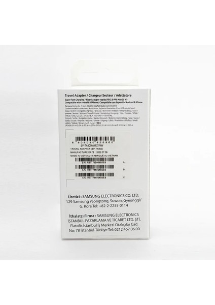 Galaxy A14 Type-C 25W Hızlı Sarj Adaptörü