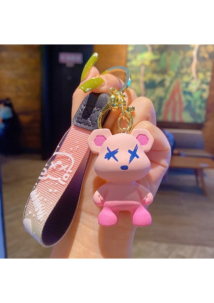 Sevimli Ayı Anahtarlık - Pembe (Yurt Dışından)