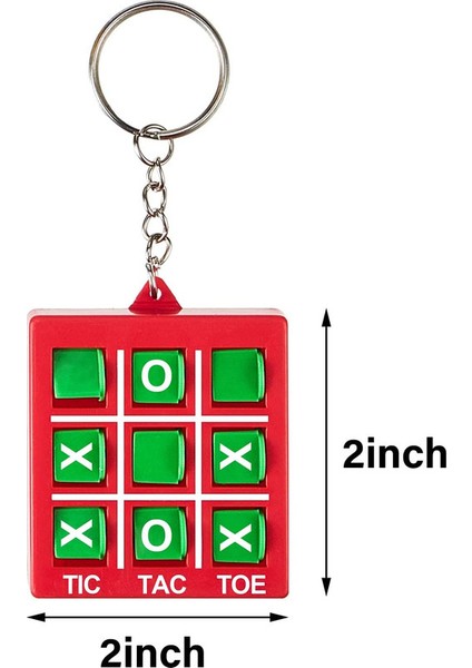 Çocuklar Için Tic Tac Toe Anahtarlık - Renkli (Yurt Dışından)