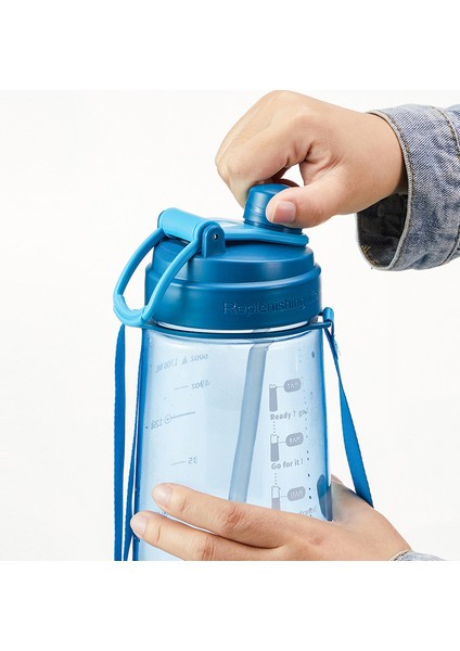 2200ML Sevimli Çocuk Matarası - Mavi (Yurt Dışından) fiyatları