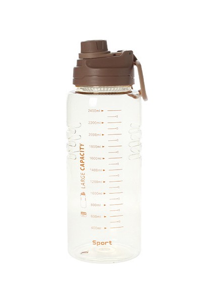 2600ML Sevimli Çocuk Matarası - Kahverengi (Yurt Dışından)