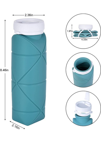 600ML Sevimli Çocuk Matarası - Yeşil (Yurt Dışından) fiyatları