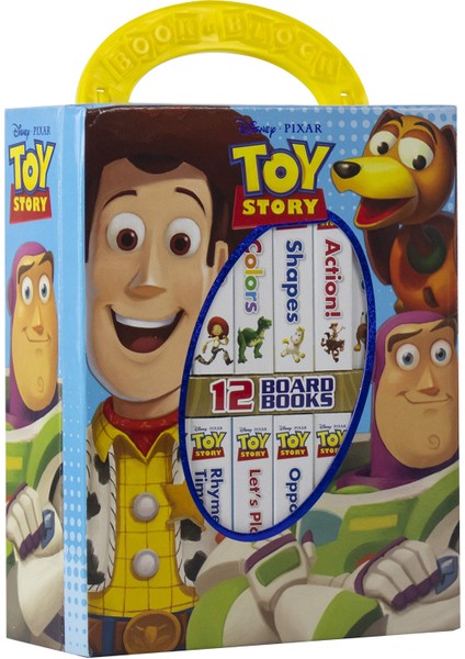 Disney: My First Library 12 Board Books- Toy Story Woody, Buzz Lightyear, And More!