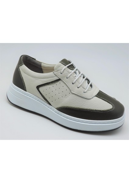 Kadın Napa Spor Ayakkabısı Yeşil Hakiki Deri Medikal modelleri