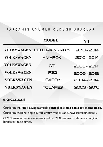 Alpha Auto Part Volkswagen Caddy 2004-2014 Için Cam Açma Düğme Kapağı