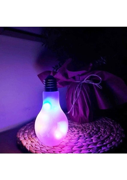 Lıghtbulb Pink Glass Decoratıon LED Light Vıp Kalite Dekor Pembe Ampul LED Lamba Renkli LED Işıklı