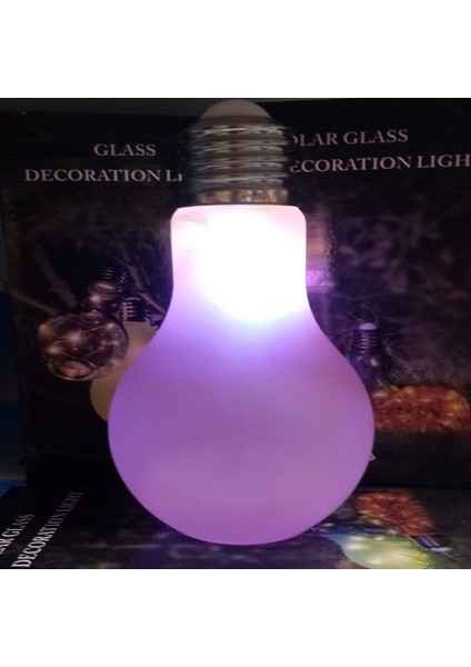 Lıghtbulb Pink Glass Decoratıon LED Light Vıp Kalite Dekor Pembe Ampul LED Lamba Renkli LED Işıklı modelleri