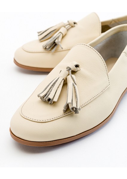 F04 Ekru Bej Cilt Hakiki Deri Ayakkabı fiyatları