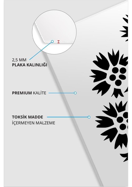 25X35 cm Pres Kompozit Plaka 8'li Paket indirimleri