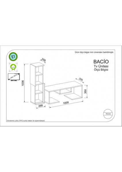 Bacio Tv Ünitesi Kırmızı