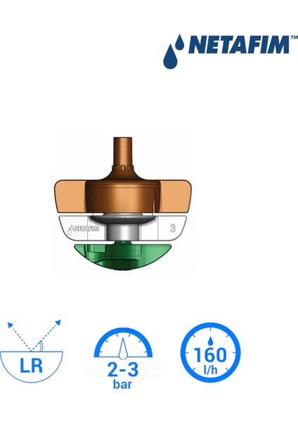 Spınnet™ Başlık 160 L/h ( 10 Adet )