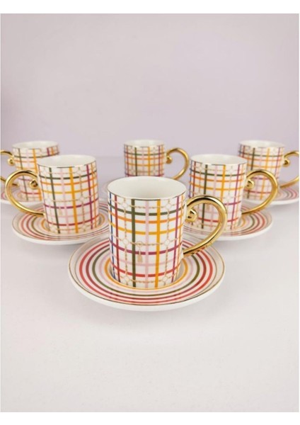 Kosova Porselen 6’Lı Kahve Fincan Takımı - Kgp-097 fiyatları