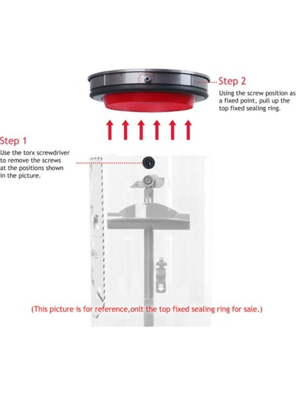 Dyson V12 Slim / V10 Hayvan Elektrikli Süpürge Için Üst Sabit Sızdırmazlık Halkası Toz Kutusu Kovasının Üst Sabit Sızdırmazlık Halkası (Yurt Dışından)
