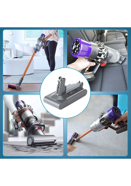 Dyson V10 SV12 V10 Kabarık V10 Hayvan Mutlak Motorhead Hatırlatma Için V10 Pil Adaptörü 21.6V + Filtre Değiştirin (Yurt Dışından)