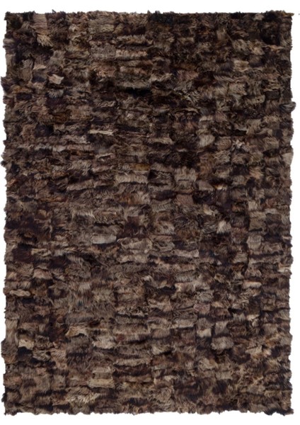 Kahverengi Doğal Toskana Kürk Halı 80 x 150 cm