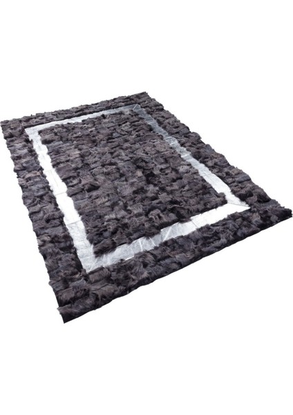 Koyu Kahverengi Gümüş Varaklı Toskana Halı 200 x 300 cm fiyatları