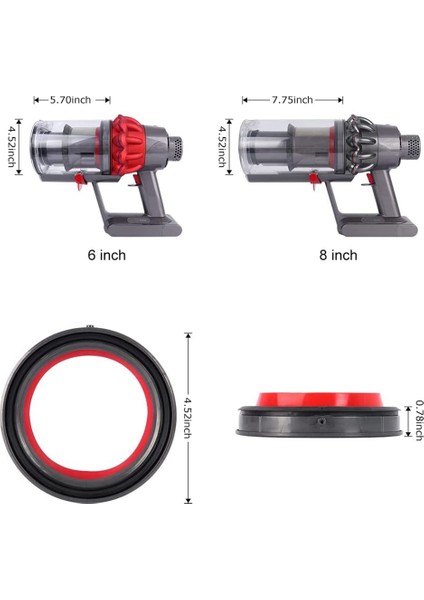 Dyson V10 Elektrikli Süpürge Için Yedek Parça, Toz Kovası/kir Haznesi Kutusu Parçası Sızdırmazlık Halkası Yedek Parçalar (Yurt Dışından)