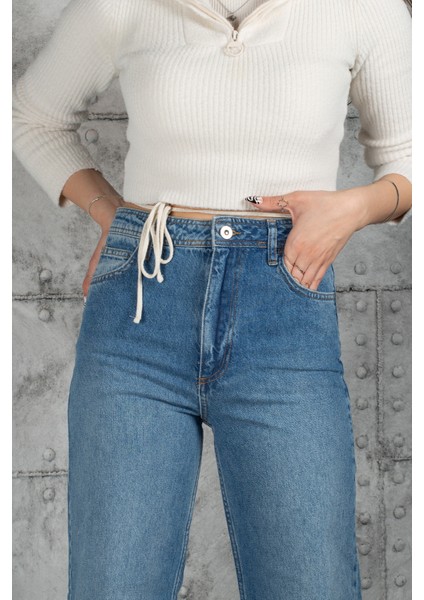 Flare Fit Yüksek Bel Jean