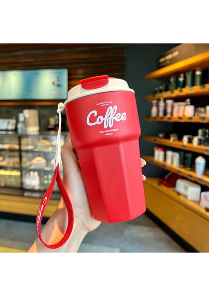 Çift Paslanmaz Çelik Kahve Kupa Sızdırmaz Termos Seyahat Termal Vakum Şişesi Yalıtımlı Bardak Süt Çay Su Şişesi (Yurt Dışından)